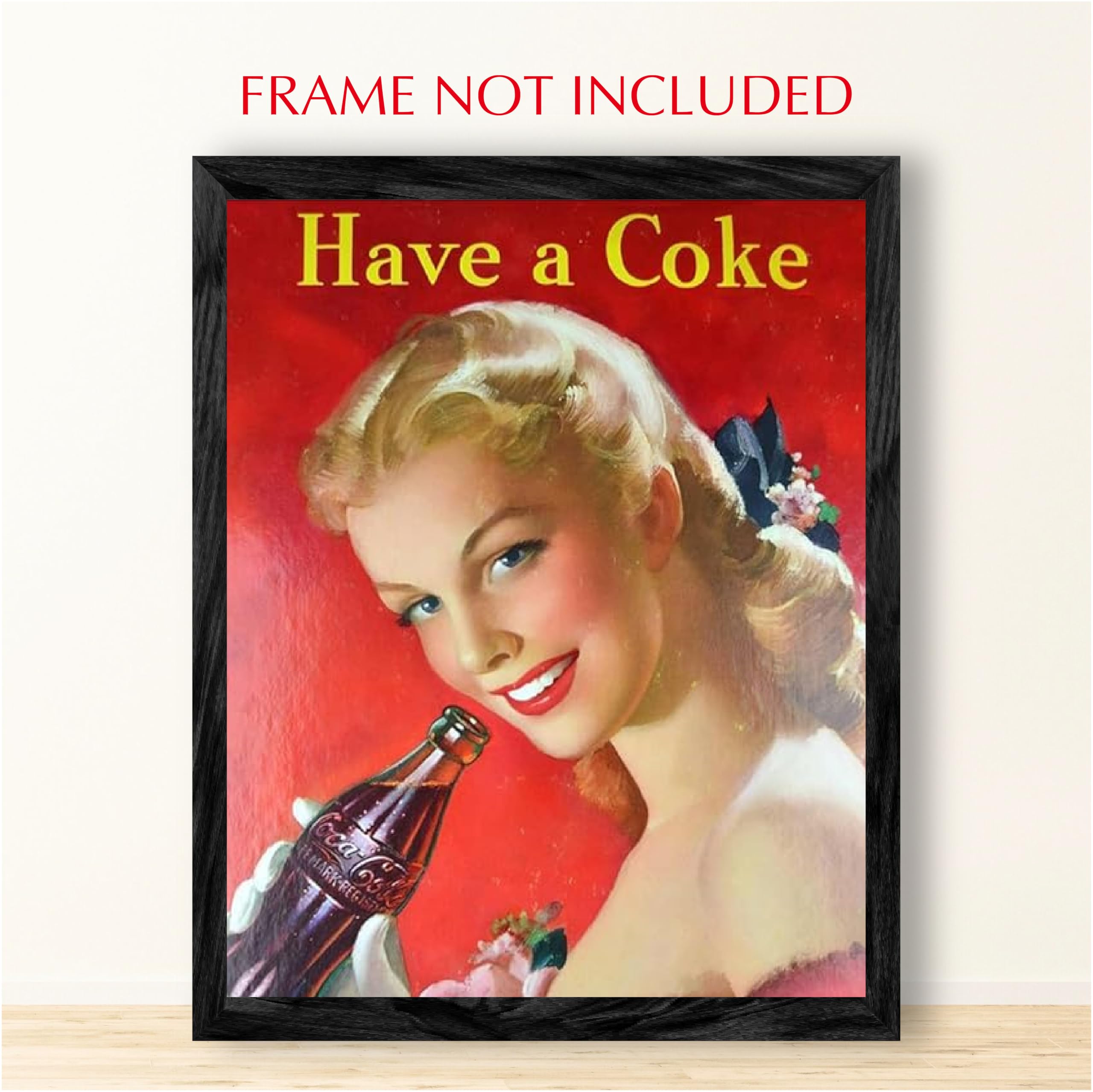 Amazon.com: Vintage Coca-Cola Wall Art Posters (Set of 4) – Retro